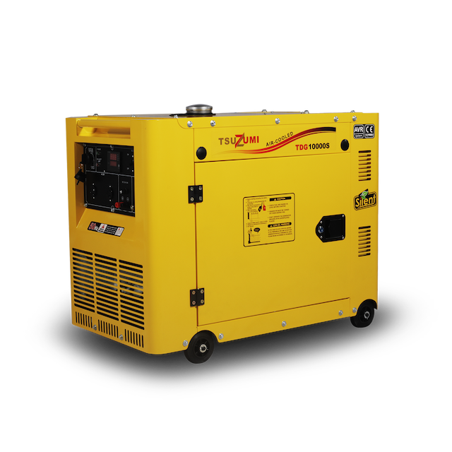 Genset Silent Diesel 9 Kva 7000 Watt 1 Phase Tsuzumi TDG 10000 S