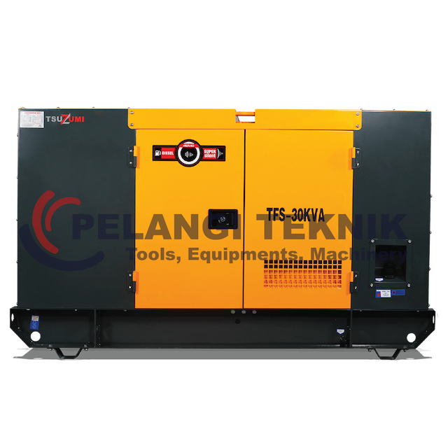 Genset 30 Kva 24 Kw 3 Phase Silent Diesel Tsuzumi TFS 30 Kva