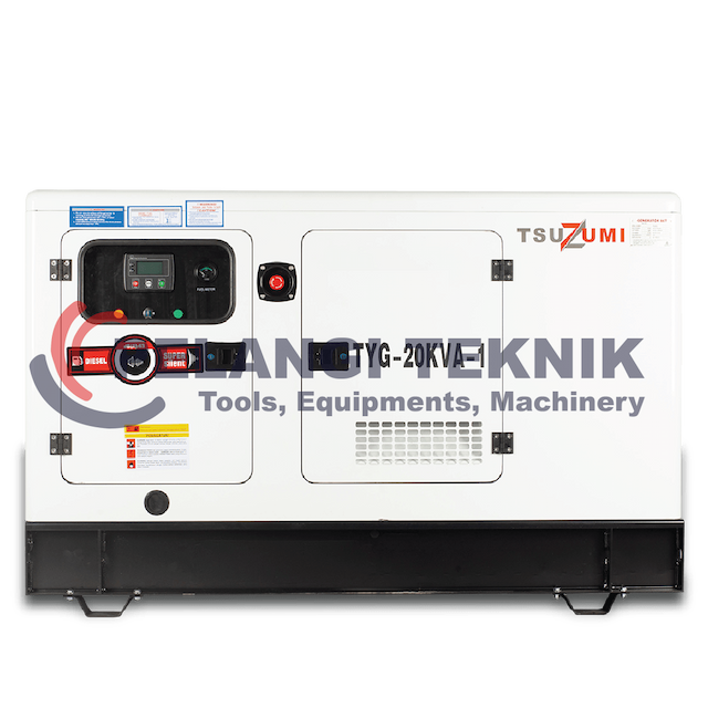 Genset Silent Diesel 20 kva 1 phase Tsuzumi TYG 20-1 Kva